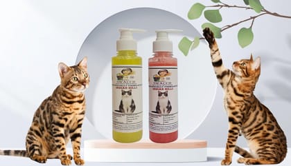 SWACCH Premium Shampoo for Indian Billi (200ML) (Combo Pack of 2) Lemon & Jasmine