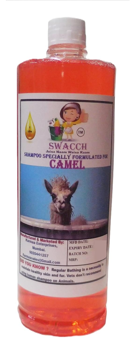 Swacch Shampoo Specially Formulated for Camel (1 Litre) Strawberry