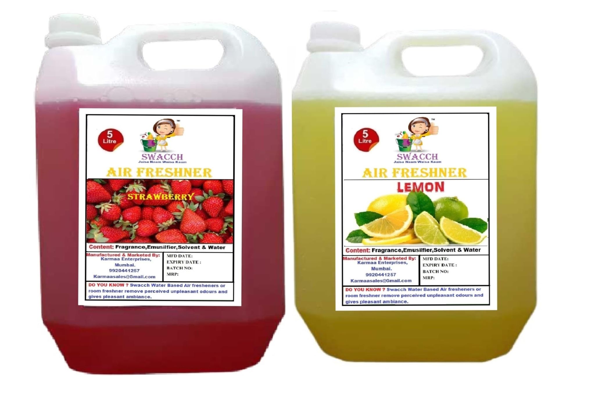 Swacch Air Freshner (5 Litre) (Pack of 2) Strawberry & Lemon