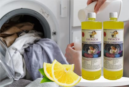 Swacch Fabric Conditioner (1 Litre) (Pack of 2) Lemon