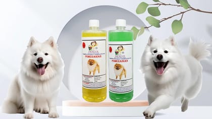 Swacch Shampoo Specially Formulated for Pomeranian (1 Litre) (Combo Pack of 2) Lemon & Neem Alovera