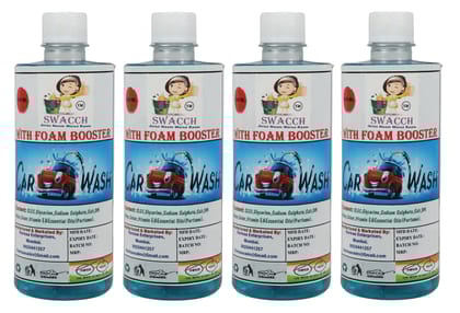 Swacch Car Wash With Foam Booster (500ml) (Pack of 4)