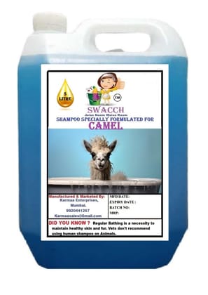 Swacch Shampoo Specially Formulated for Camel (5 Litre) Lavender