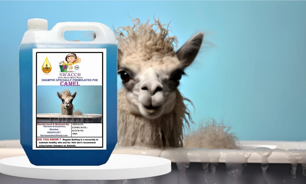 Swacch Shampoo Specially Formulated for Camel (5 Litre) Lavender