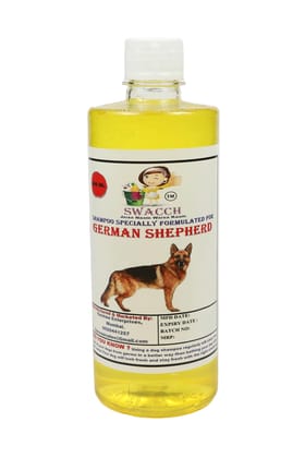 SWACCH Shampoo Specially FORMULATED for German Shepherd (500ML) Lemon