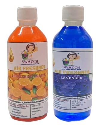 Swacch Air Freshner (200ml) (Combo Pack of 2) Orange & Lavender