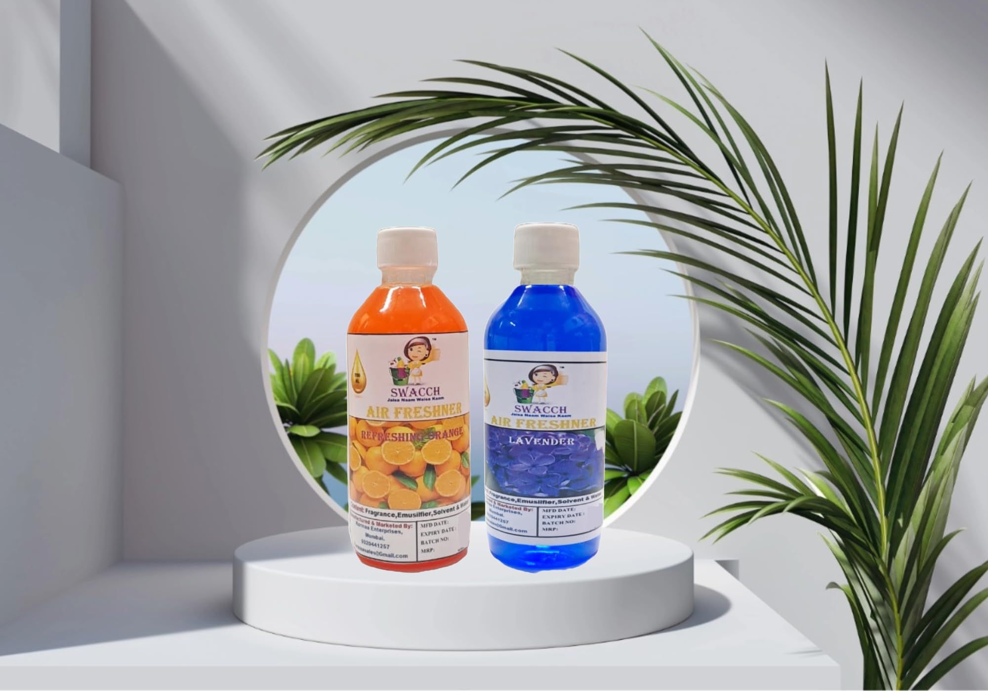 Swacch Air Freshner (200ml) (Combo Pack of 2) Orange & Lavender