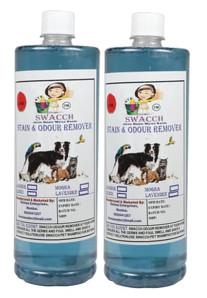Swacch STAIN & ODOUR REMOVER (1 Litre) (Pack of 2) Lavender