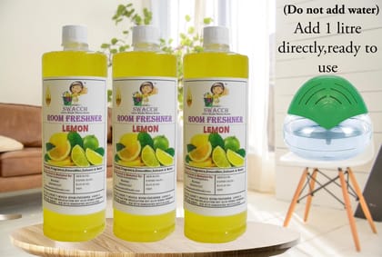 Swacch Room Freshner (1 Litre) (Pack of 3) Lemon
