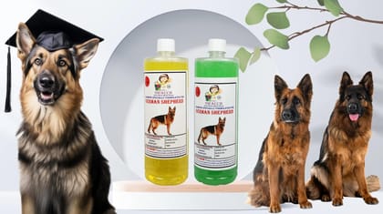 Swacch Shampoo Specially Formulated for German Shepherd (1 Litre) (Combo Pack of 2) Lemon & Neem Alovera