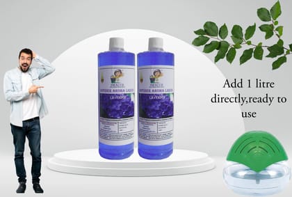 Swacch Diffuser Aroma Liquid (1 Litre) (Pack of 2) Lavender