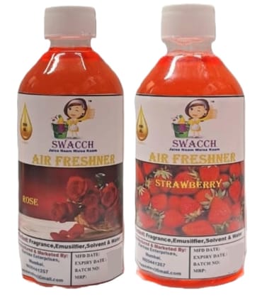 Swacch Air Frreshner (200ml) (Combo Pack of 2) Rose & Strawberry