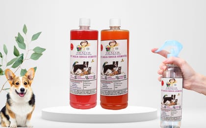 Swacch PET Aqua Odour Remover (1 Litre) (Combo Pack of 2) Strawberry & Orange