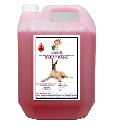 Swacch Shampoo Specially Formulated for Great DANE (10 Litre) Strawberry