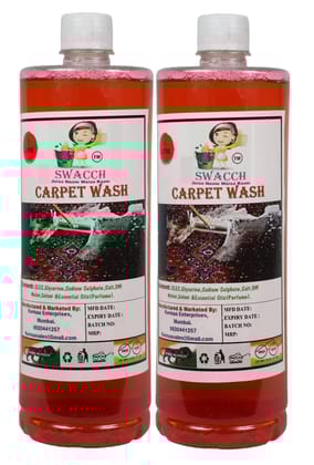 Swacch Carpet Wash (1 Litre) (Pack of 2) Lemon