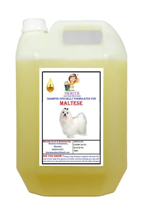 Swacch Shampoo Specially Formulated for Maltese (5 Litre) Lemon
