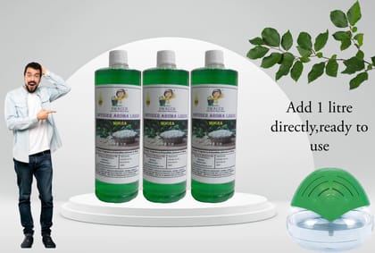 Swacch Diffuser Aroma Liquid (1 Litre) (Pack of 3) Mogra