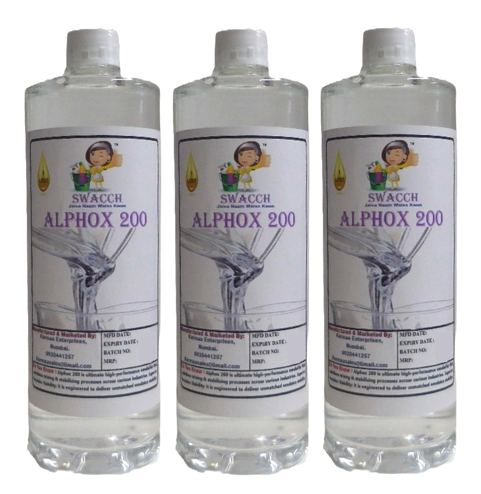 Swacch Alphox(1 Litre) (Pack of 3)