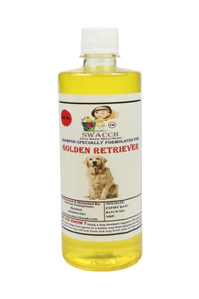 SWACCH Shampoo Specially FORMULATED for Golden Retriever (500ML) Lemon