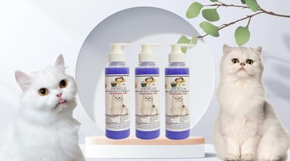 SWACCH Premium Shampoo for Persian CAT (200ML) (Pack of 3) Lavender