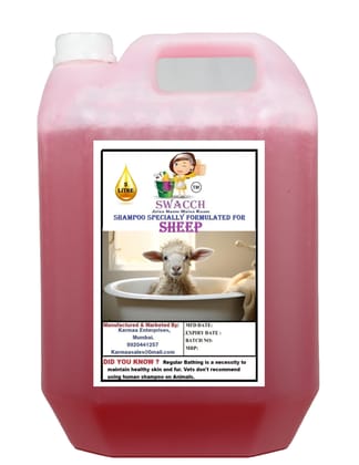 Swacch Shampoo Specially Formulated for Sheep (5 Litre) Jasmine