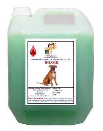 SWACCH Shampoo Specially FORMULATED for Boxer (10 Litre) NEEM ALOVERA