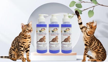 SWACCH Premium Shampoo for Bengal CAT (200ML) (Pack of 3) Lavender