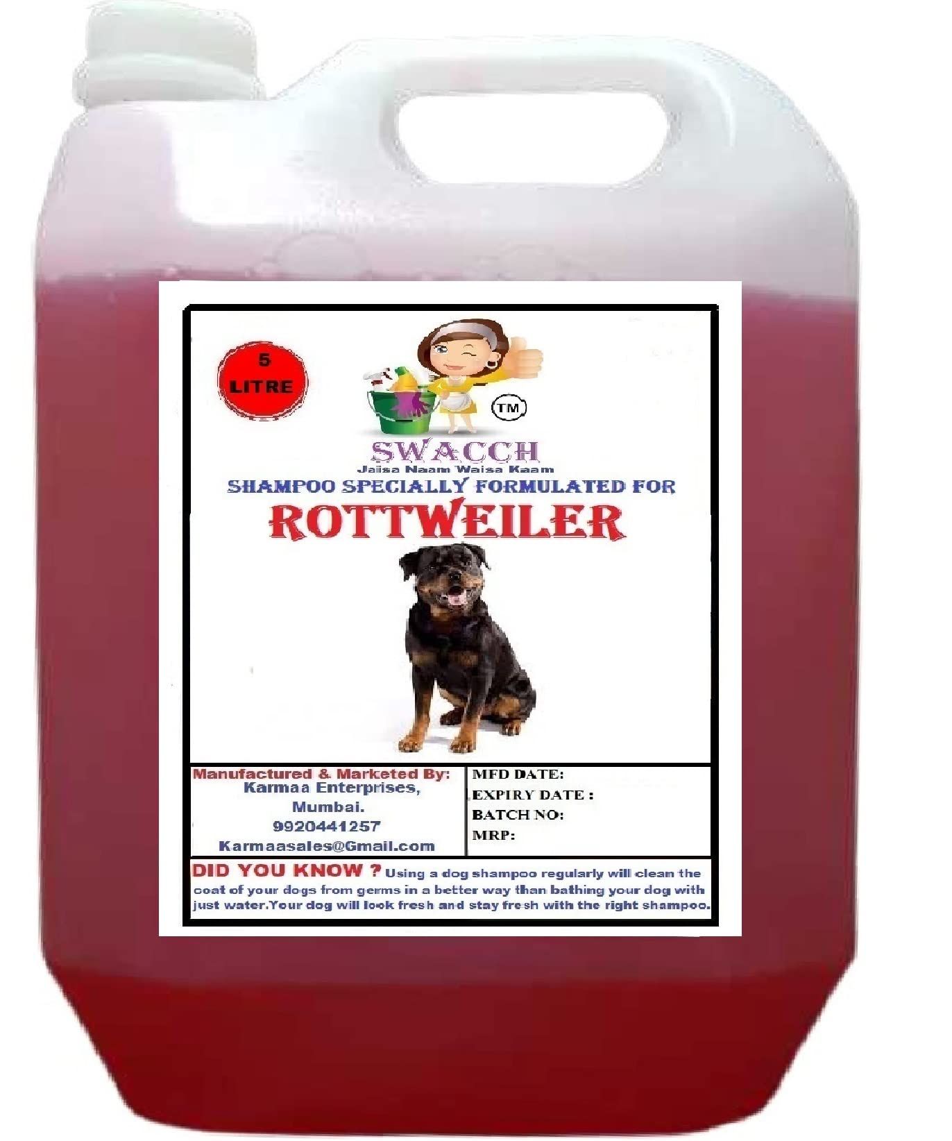 SWACCH Shampoo Specially FORMULATED for Jasmine ( Rottweiler 5 Litre)