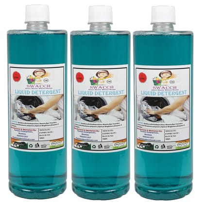 Swacch Liquid Detergent (1 Litre) (Pack of 3) Swacch Liquid Detergent (1 Litre) (Pack of 3)