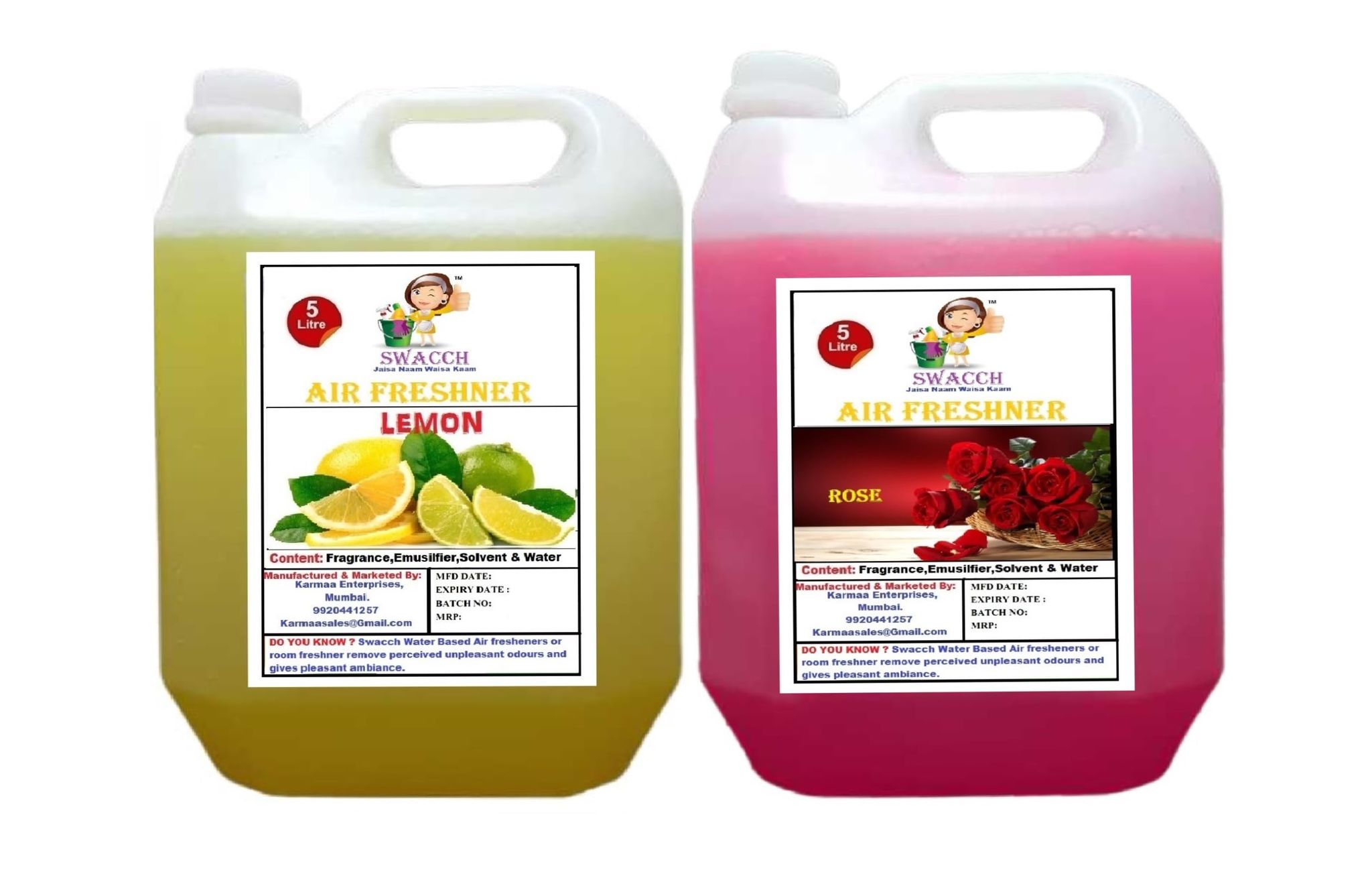Swacch Air Freshner (5 Litre) (Pack of 2) Lemon & Rose
