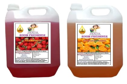 Swacch Room Freshner (5 Litre) (Pack of 2) Strawberry & Orange