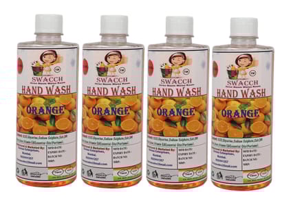 Swacch Hand Wash (500ml) (Pack of 4) Orange