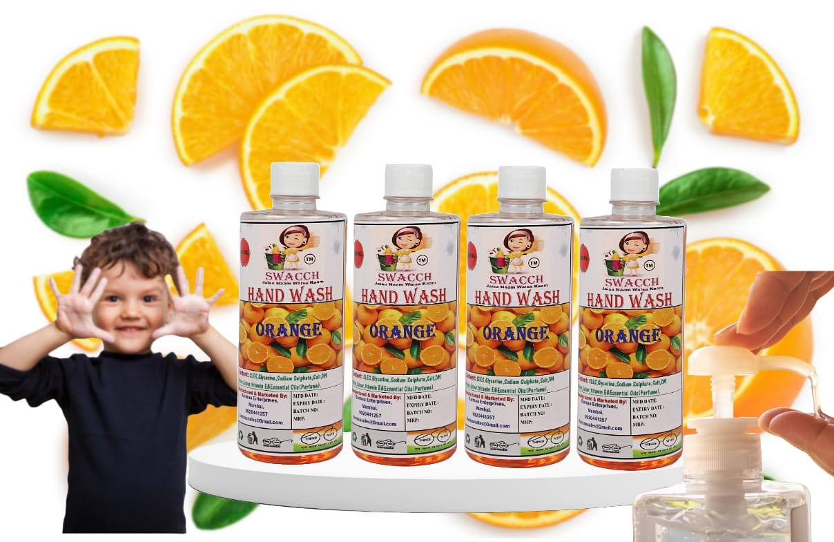 Swacch Hand Wash (500ml) (Pack of 4) Orange