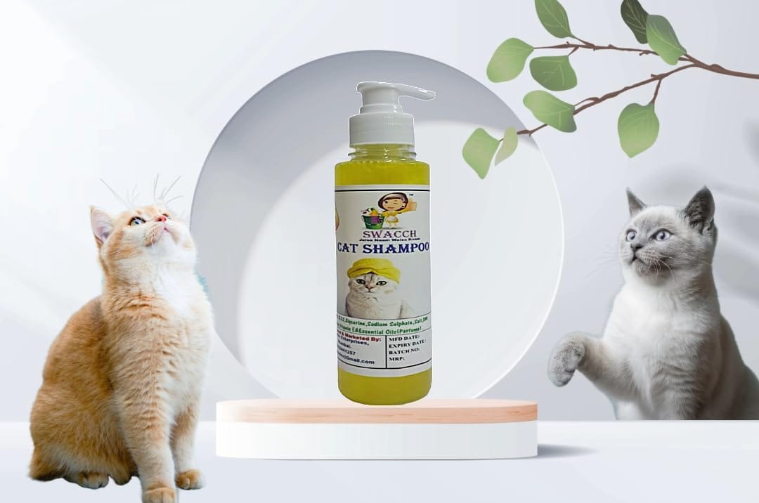SWACCH Premium Shampoo for CAT Shampoo (200ML) Lemon