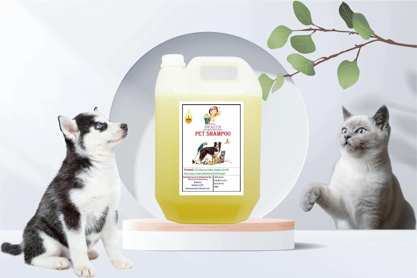 SWACCH PET Shampoo (5 Litre) Lemon