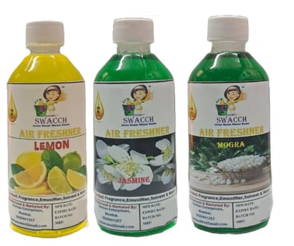 Swacch Air Freshner (200ml) (Combo Pack of 3) Lemon, Jasmine & Mogra