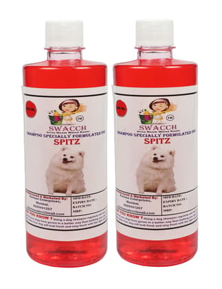 Swacch Shampoo Specially Formulated for Spitz (500ML) (Combo Pack of 2) Jasmine