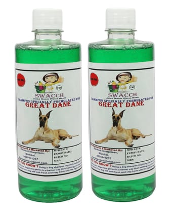 Swacch Shampoo Specially Formulated for Great DANE (500ML) (Pack of 2) Neem Alovera