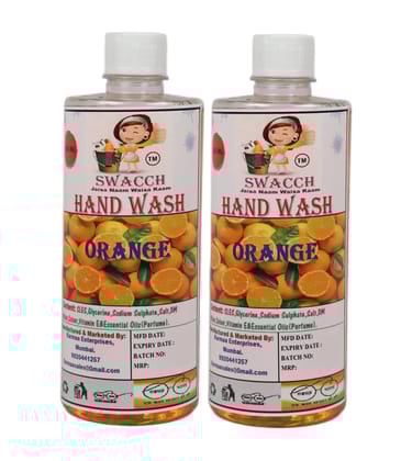 Swacch Hand Wash (500ml) (Pack of 2) Orange
