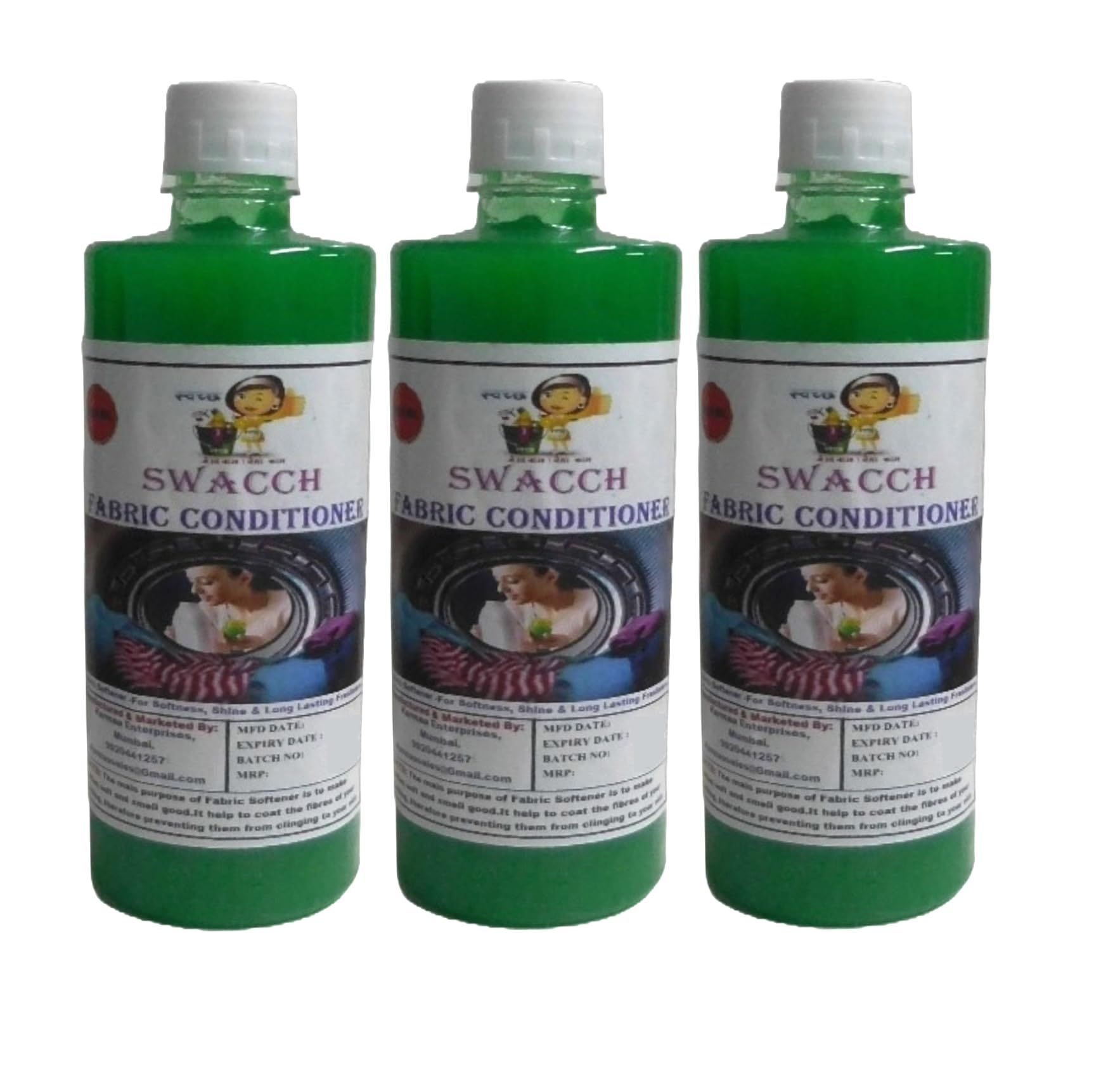 Swacch Fabric Conditioner (500ml) (Pack of 3) Jasmine