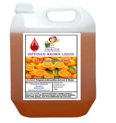 Swacch Diffuser Aroma Liquid (10 Litre) Orange