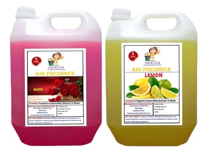 Swacch Air Freshner (5 Litre) (Pack of 2) Rose & Lemon Swacch Air Freshner (5 Litre) (Pack of 2) Rose & Lemon