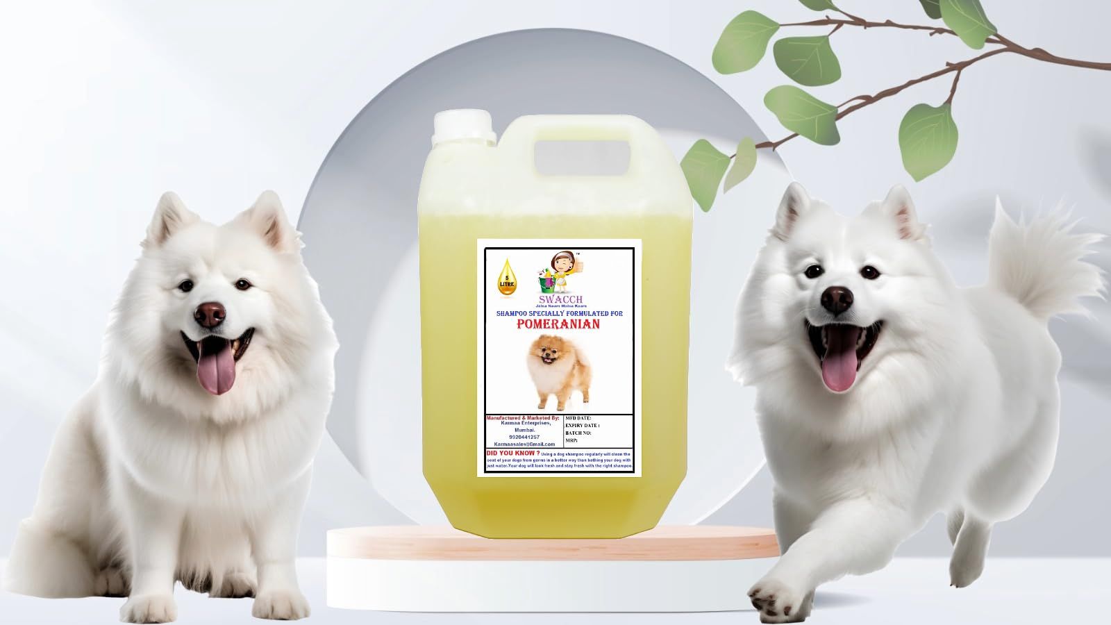 Hair Growth Pomeranian Dog Shampoo THE PET MOM Pomeranian Dog