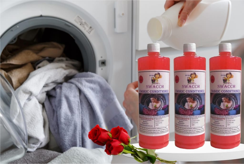 Swacch Fabric Conditioner (1 Litre) (Pack of 3) Rose