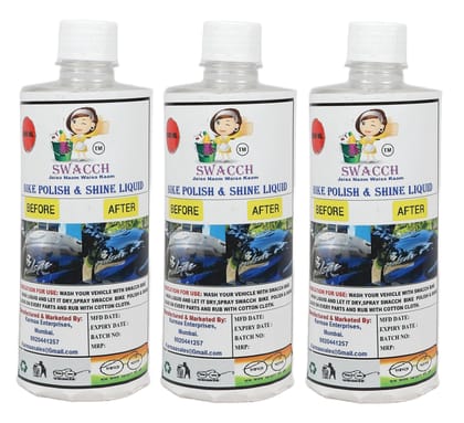 BIKE POLISH LIQUID 500ML (PACK OF 3)