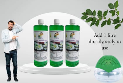 Swacch Diffuser Aroma Liquid (1 Litre) (Pack of 3) Jasmine