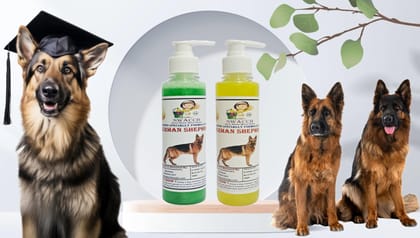 SWACCH Premium Shampoo for German Shepherd (200ML) (Combo Pack of 2) NEEM ALOVERA & Lemon
