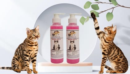SWACCH Premium Shampoo for Indian Billi (200ML) (Pack of 2) Rose