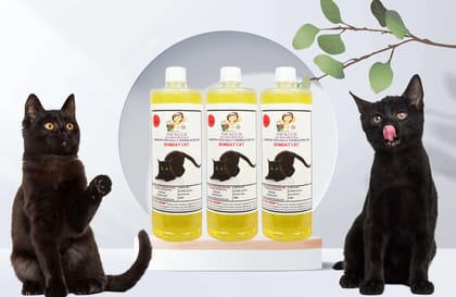 SWACCH Shampoo Specially FORMULATED for Bombay CAT (1 Litre) (Pack of 3) Lemon