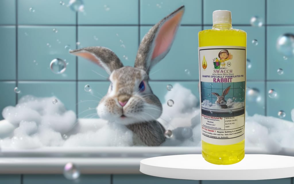 Swacch Shampoo Specially Formulated for Rabbit (1 Litre) Lemon